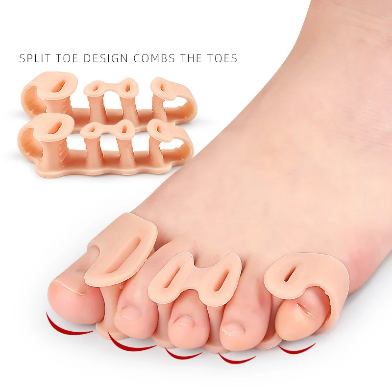 Straighten Silicone Thumb Valgus Gel Corrector Splitte Protector Bunion Adjuster Foot Pain Relief  Hammer Toe Separators