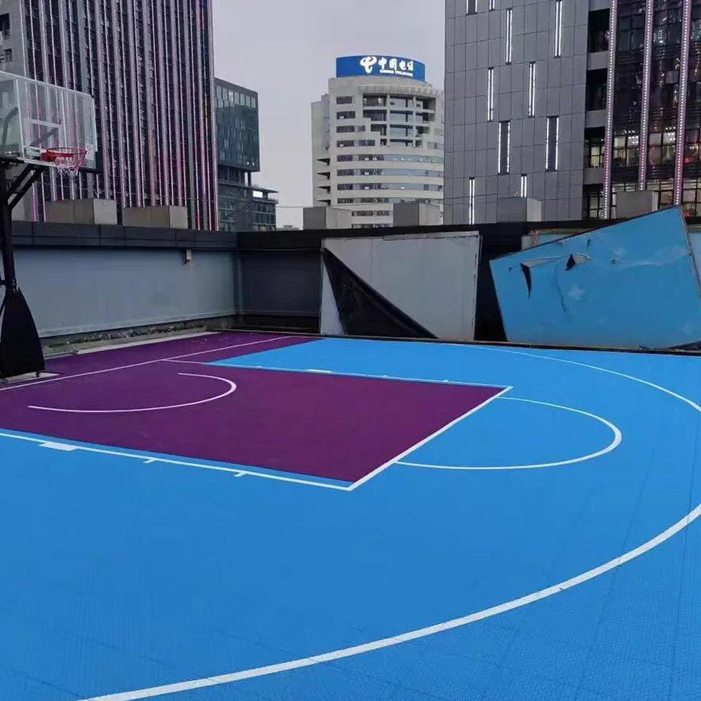 야외 농구를 위한 Beable 맞춤형 PP 연동 바닥재, 테니스, 배구, 피클볼 코트, 저렴한 뒷마당 PP