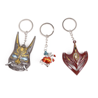 New Game Genshin Impact Keychain Tartaglia Xiao Mandrill Mask Keyring Witch Heartfire Alloy Key Chain Jewelry Gifts