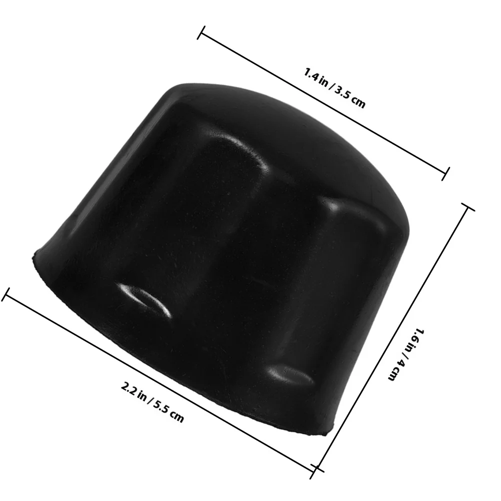 2Pcs Atv Wheel Hub Caps Rubber Rim Covers Wear Resistant Easy Fit for Trailers Golf Carts Go-Karts Wheel Accessories