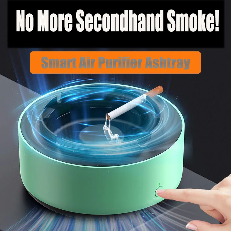 

Умная пепельница для мгновенного удаления вторичного дыма и запаха, 3 цвета