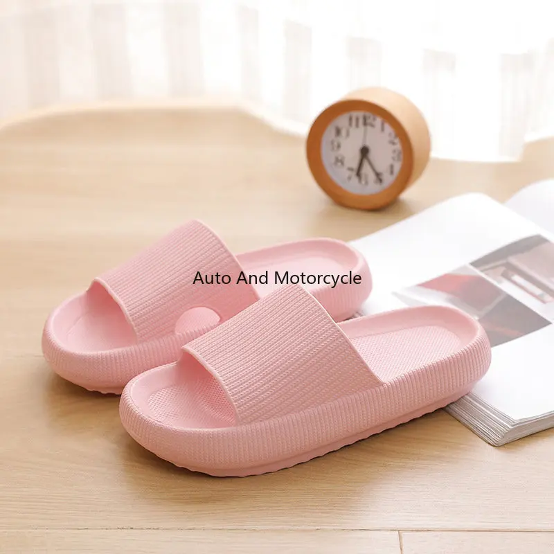 Thick Bottom Sandals And Slippers Women's Summer New Couple Rubber Plastic Indoor Home EVA Men's Sandals And Slippers