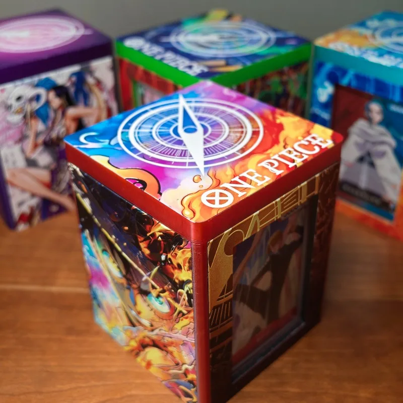 Caja de Cartas de Juego de PVC con Impresión 3D de One Piece OPCG Portgus D. Ace, Caja de Almacenamiento de Cartas Coleccionables de Monkey D. Luffy DTCG PTCG WS