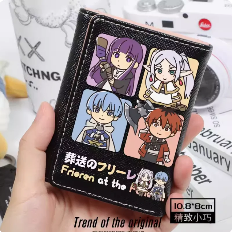 Anime Frieren at the Funeral Fashion Wallets PU Purse Card Coin Hasp Money Bag Cosplay Gift B411