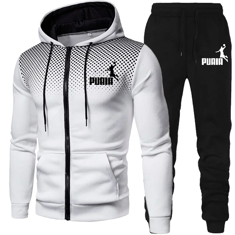 Spotted Sweatshirt Suit Men\'s Pants Sets Men\'s Tracksuits Set New in Hoodies & Sweatshirts Mens Fashion Suits Tracksuit Man Set