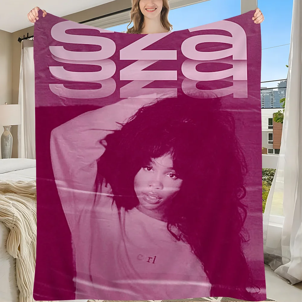 

European And American Popular Female Star Pop Singer Sza DIY Wall Tapestry Hanging Tarot Hippie Wall Rugs Dorm Home Decor