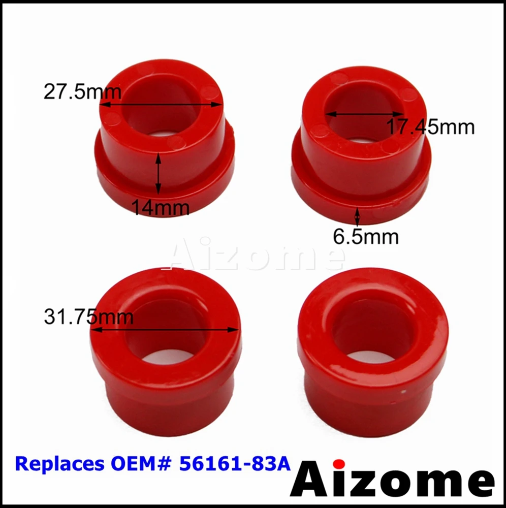 Motorcycle Accessories Red/Black Polyurethane Handlebar Riser Bushings Kits For Harley Softail 1984-2017 FX 1973-1986 FXR 82-00 