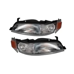 A Pair Car Headlights For Toyota  Mark II GX90 JZX90 LX90 1992 To 1996 Headlamp Lens