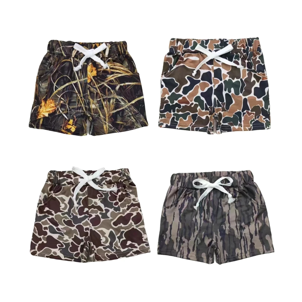 

Children's Clothing Kids Shorts Baby Boy Clothes Summer Camo Pocket Elastic Waist Bottoms Boutique Toddler One Piece Pants