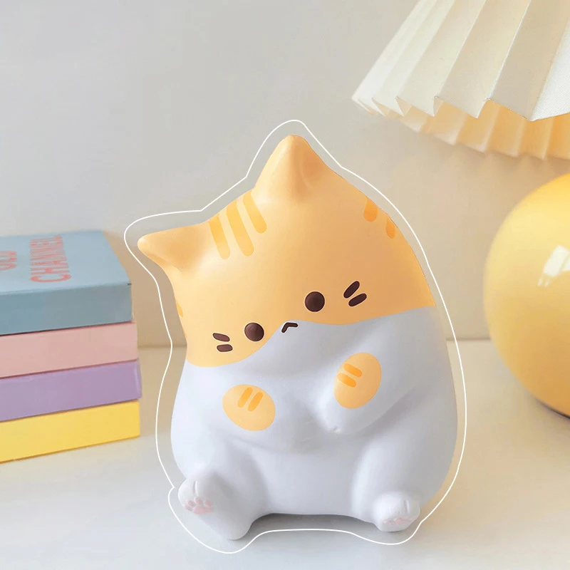 Cartoon Kakao Katze Prise Kinderspiel zeug langsam Rebound Dekompression Artefakt niedlichen Entlüftung Heilung glückliche Katze Desktop-Ornamente Geschenk