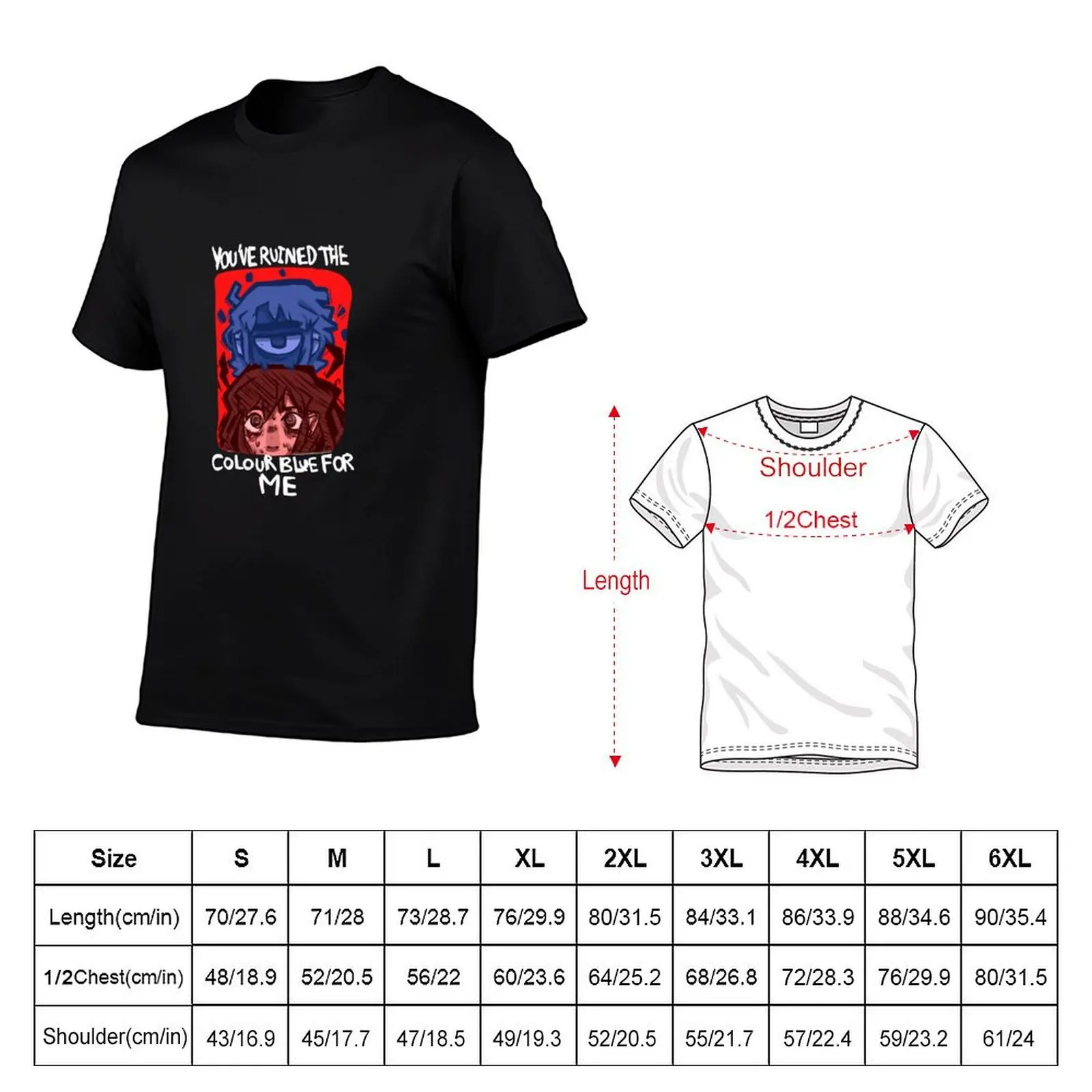 You've Ruined The Color Blue T-Shirt gifts for boyfriend graphic t shirt vintage summer clothes Blouse shirts graphic tee men