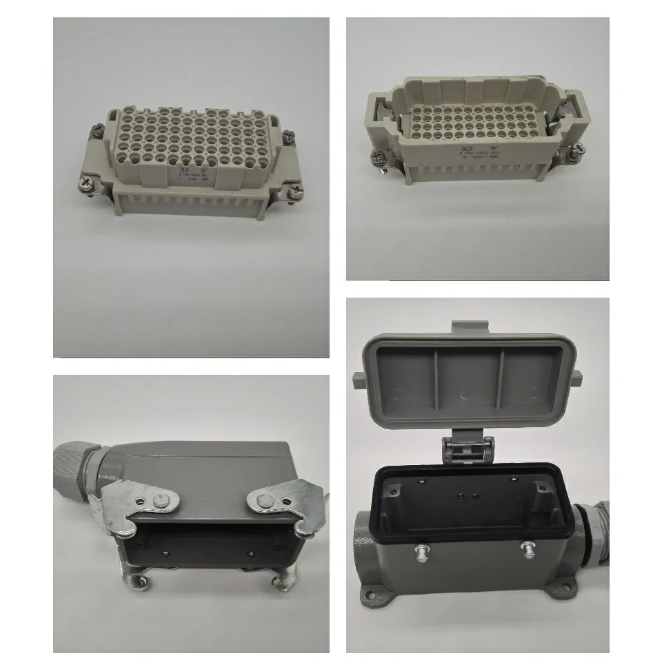 Conector de alta resistencia conector rectangular enchufe de aviación HDC-HDD-072MC/072FC