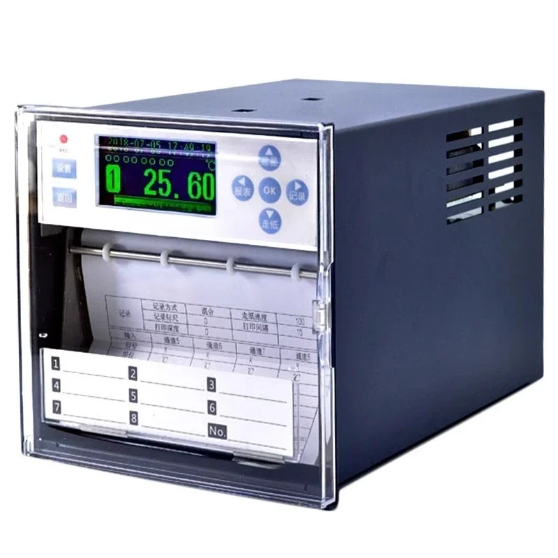 Recorder, temperature and pressure furnace, paper walking curve recorder