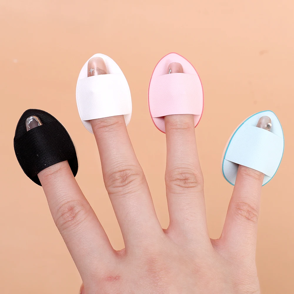 Finger MINI แป้งรองพื้นแป้งพัฟเครื่องสำอางแบบเปียกและแห้งใช้คอนซีลเลอร์บลัชออน peralatan Rias รายละเอียด