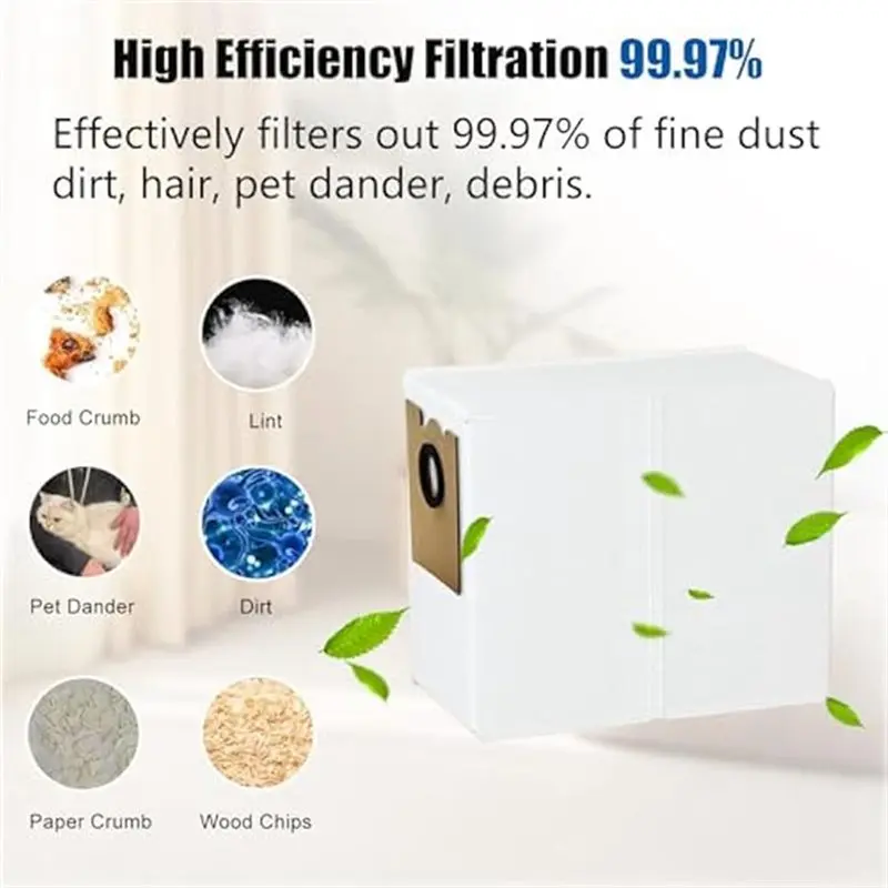 AB43-voor Lefant M2 Pro/M2S Pro vervangingsset - rolborstel(1), zijborstels(4), HEPA-filters(4), dweilpads(2), stofzakken(4)