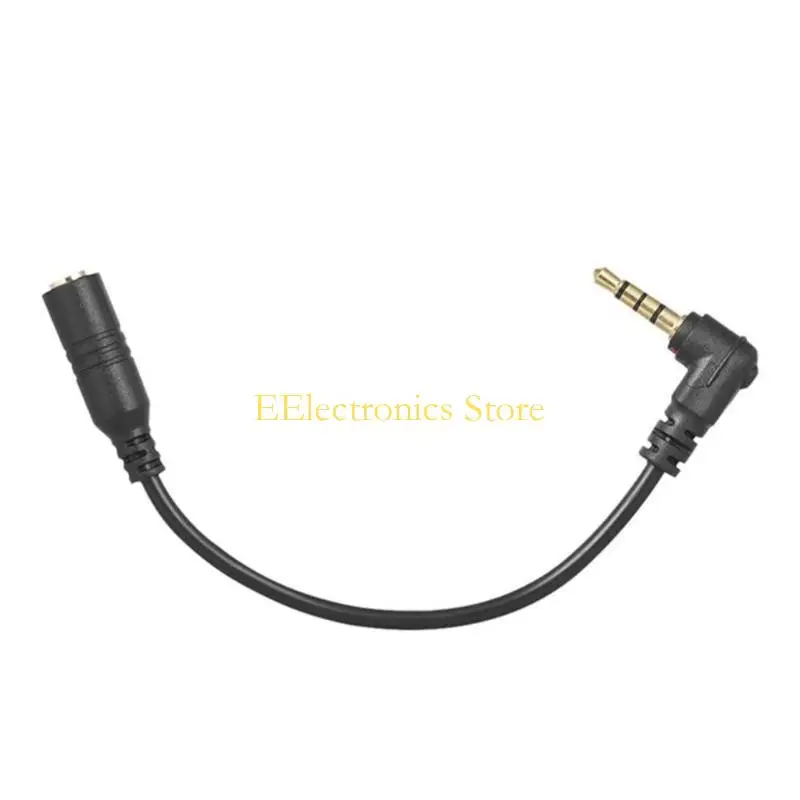 B03C 13cm Auditory Extension Cable 3.5mm to 3.5mm Extension for Smooth Connection of Microphones to Devices