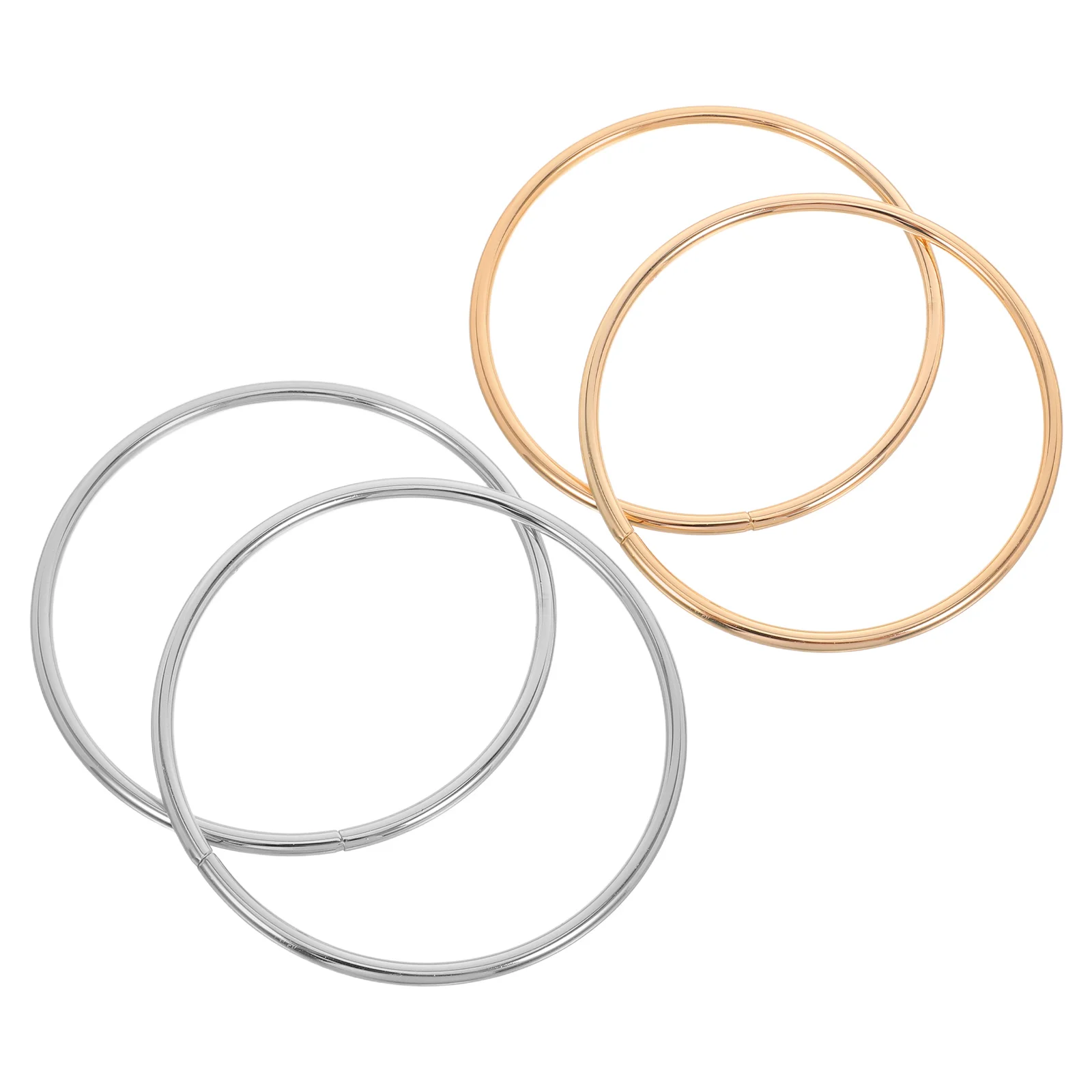 Round Bag Handles Metal For Diy Handbag Purse Tote Clutch Making Craft Projects Replacement Hardware Accessories