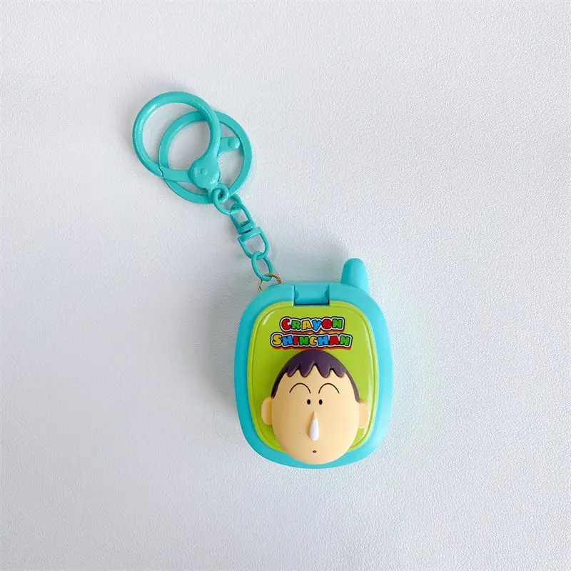 New Crayon Shin-chan anime peripheral cartoon cute game console keychain schoolbag backpack high-value pendant gift wholesale view 4