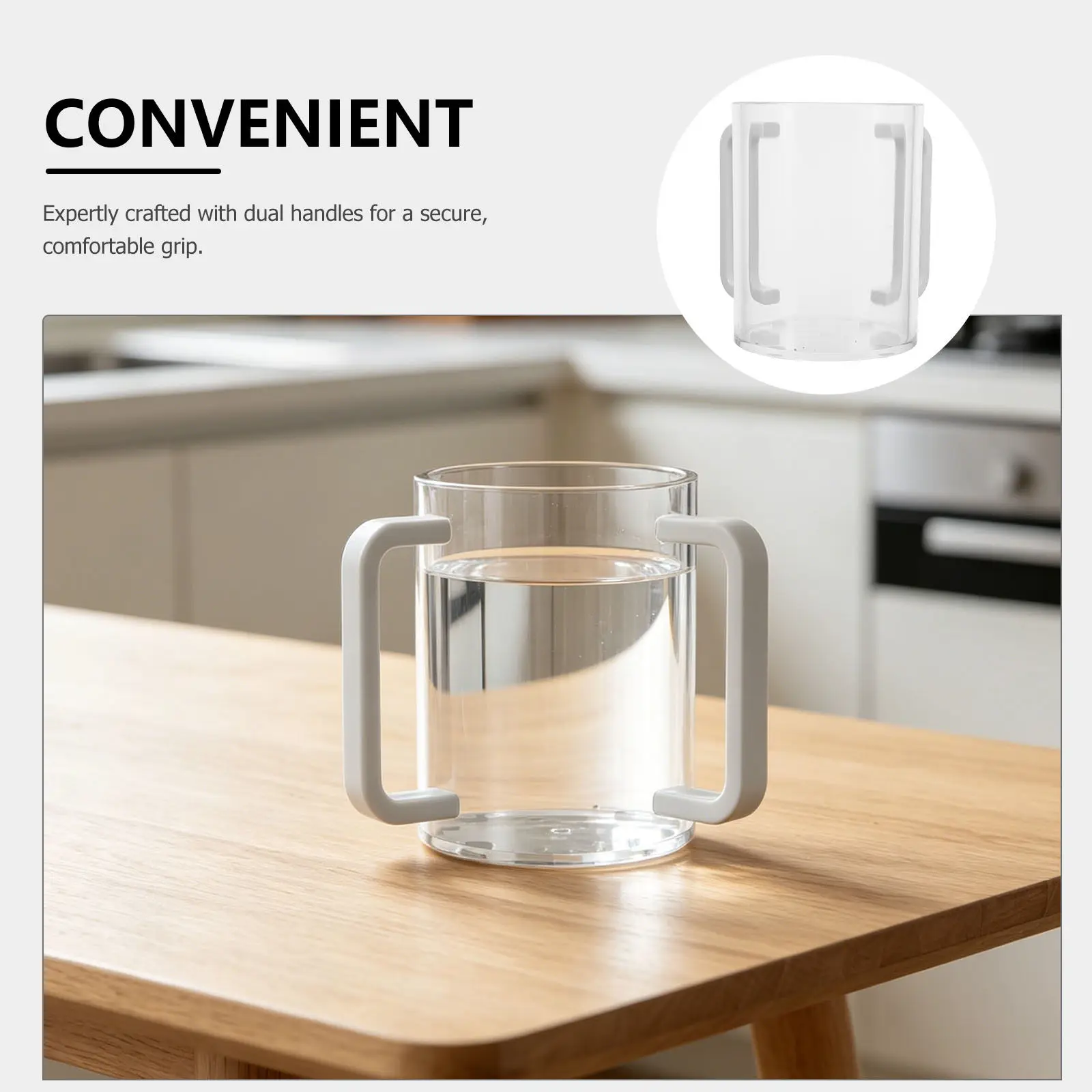 Yadayim Washing Cup Dual White Handles 950Ml 5.3 Unbreakable Hand Washing Cup Jewish Ritual Shabbat Passover Judaica
