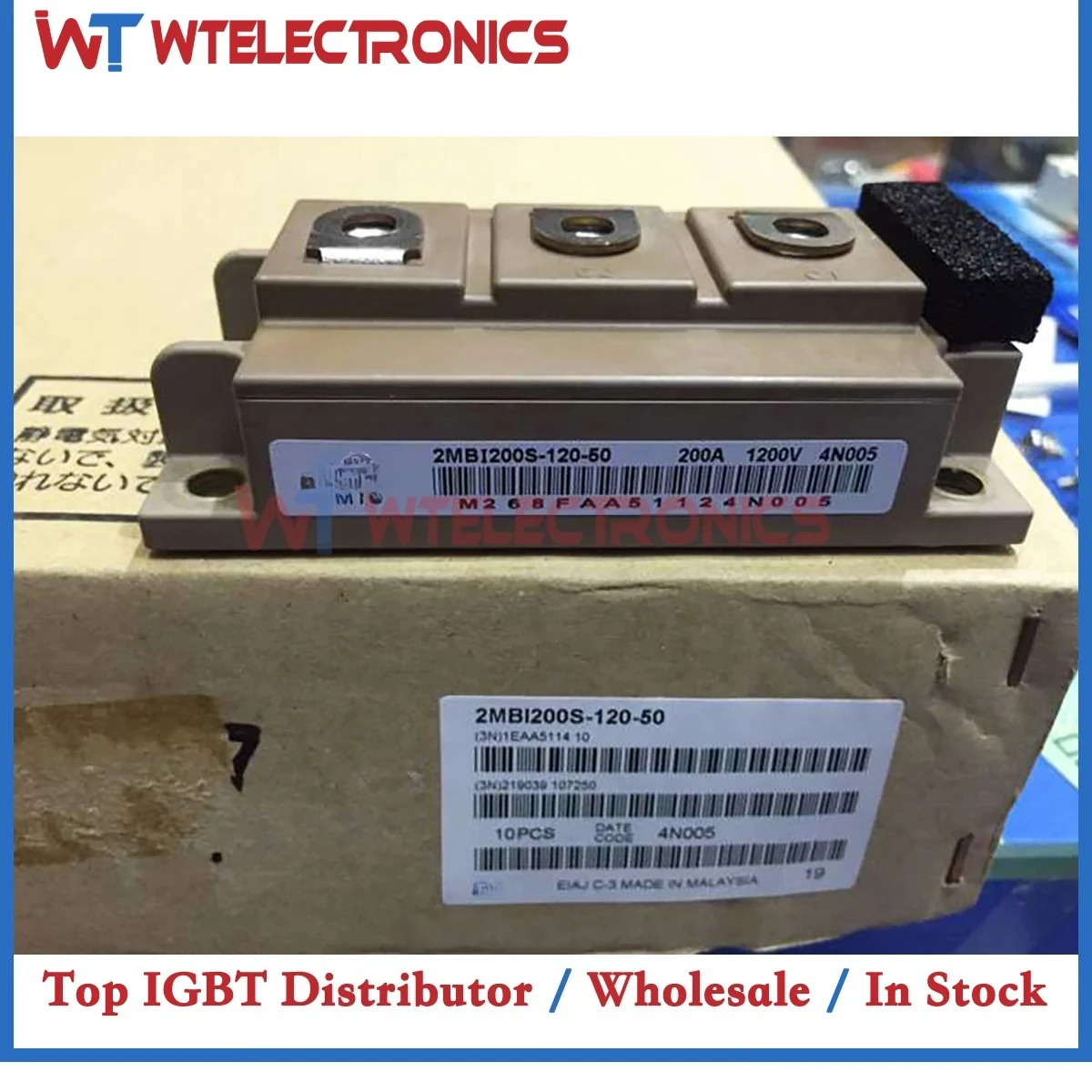 

Genuine 2MBI200S-120-50 IGBT Module 2MBI200S 120 50