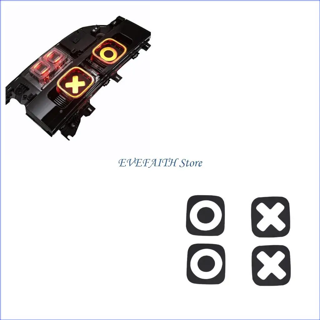 

124B 4pcs Car Tail Brake Light Stickers for Defender 110 2020-2024 OXOX Rear Brake Light Decal Stickers Exterior Accessories