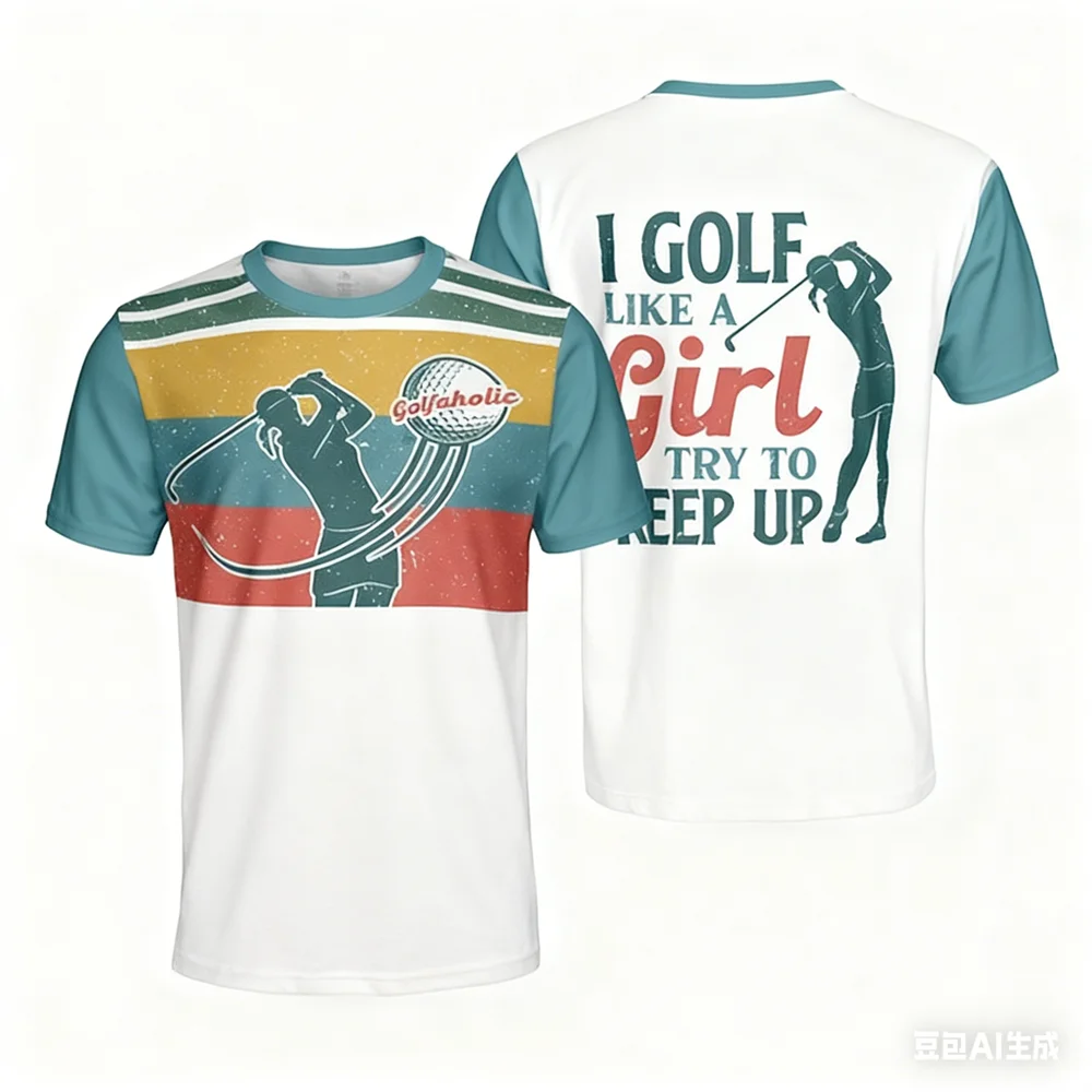 

Уличный мяч для гольфа, спортивные мужские футболки, деловые повседневные топы с круглым вырезом и короткими рукавами, модная удобная одежда для гольфа, одежда унисекс