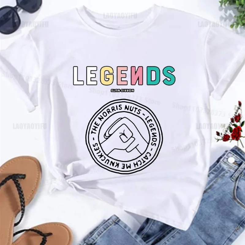 

Norris nut legends catch me knuckles T-shirt cute tops, funny short men's clothing Cotton Printing Shirt Casual Street Fashion