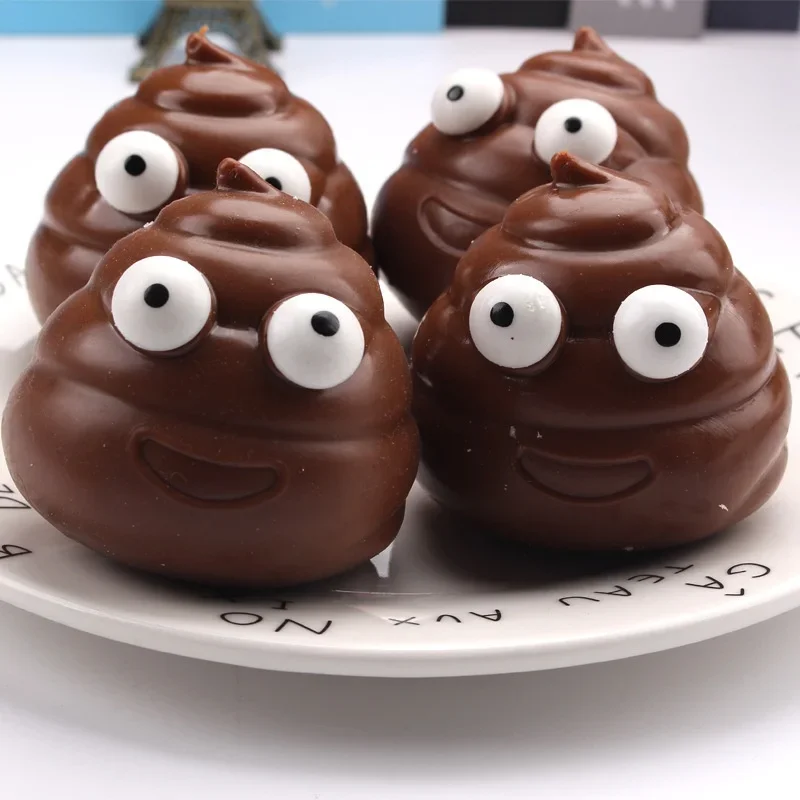 Building Block Filling Poop Blind Box Sensory Toy Simulated Moldable Squeeze ASMR Crunch Sound Adult Funny Prank Relax Toy Gift