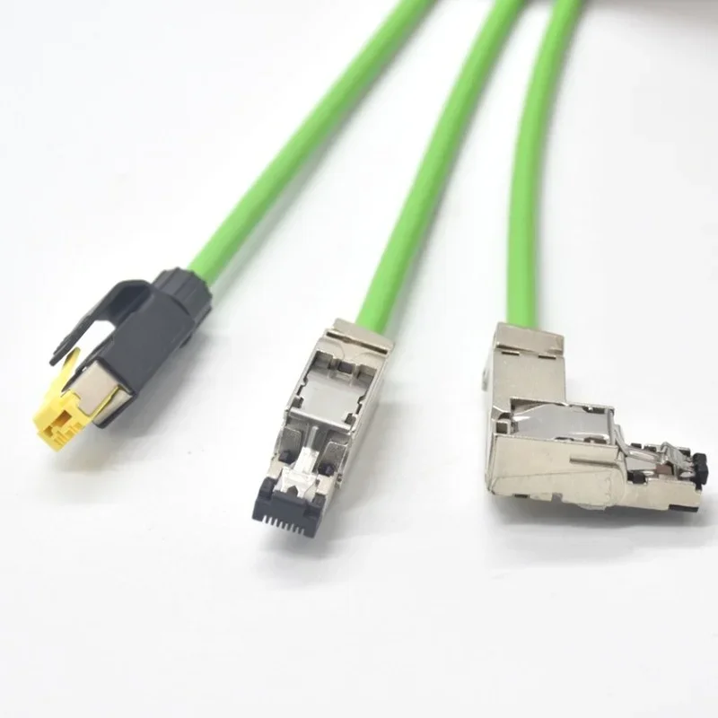 M12 4Pin D Code To RJ45 Connector Cable Male Female Wire Connector Profinet Cord Cat Ethernet Line for Router Switch Servo Motor