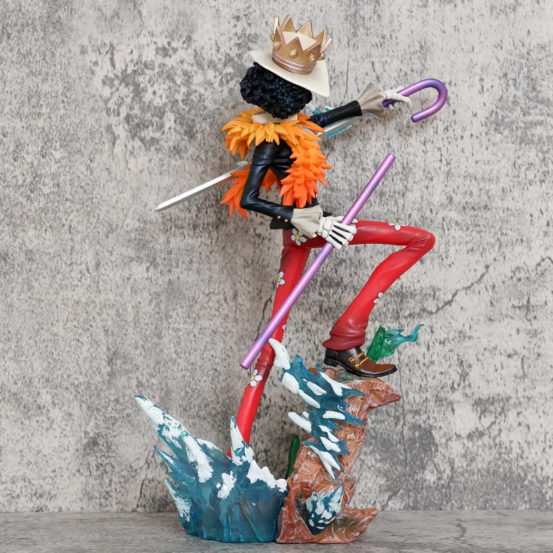 33.5cm ONE PIECE Figurki Brook King of Souls Muzyk Figurka akcji Meteor Burukku Anime Figurka Pvc GK Model Statuetka Zabawki Prezenty