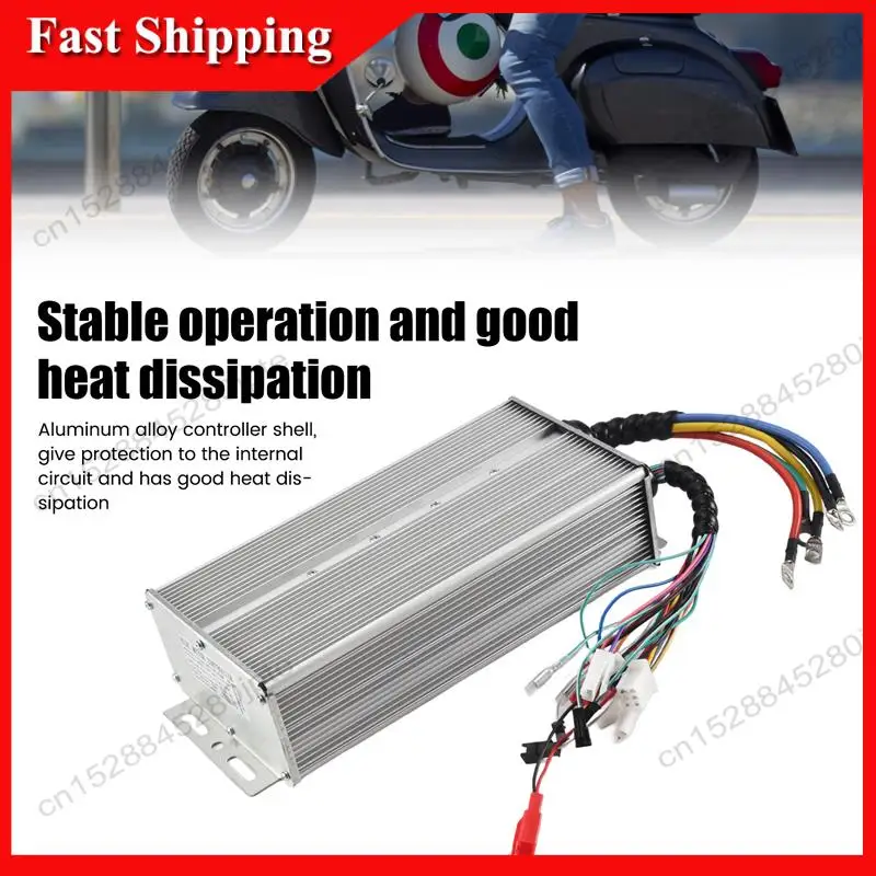 -ABUB 48V-72V 5000W Tricycle FOC Controller، سيارة تعمل بالبطارية، وحدة تحكم ذكية بدون فرش، سيارة كهربائية
