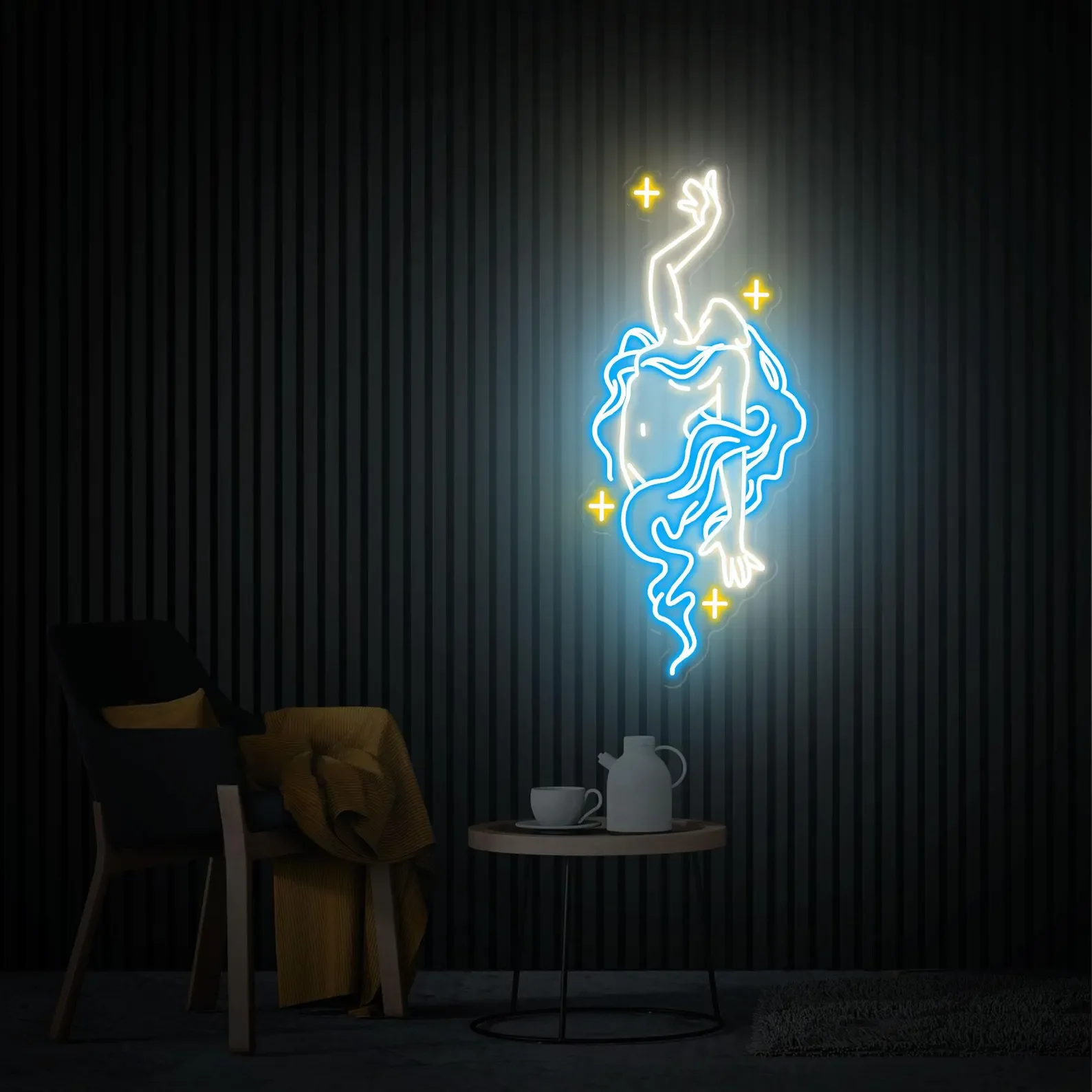 فتاة النيون تسجيل الشعر الطويل فتاة غرفة نوم ديكور المنزل بار نادي جدار الفن شنقا مخصص النيون هدية شخصية للمراهقين