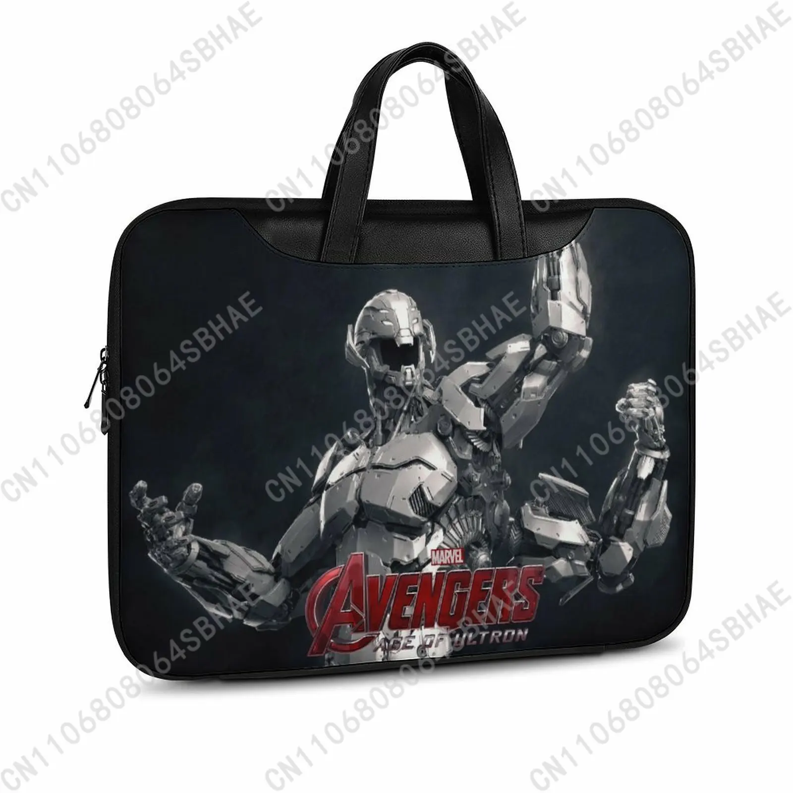 

Кожаный портфель Marvel Ultron на заказ, мужская и женская сумка для ноутбука, деловая сумка в стиле ретро из натуральной кожи, для косплея