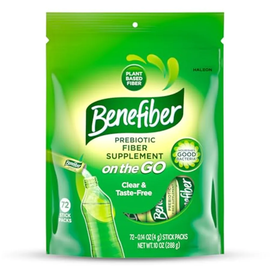 

On The Go Prebiotic Fiber Supplement Powder for Digestive Health Daily Fiber Unflavored - 72 Sticks