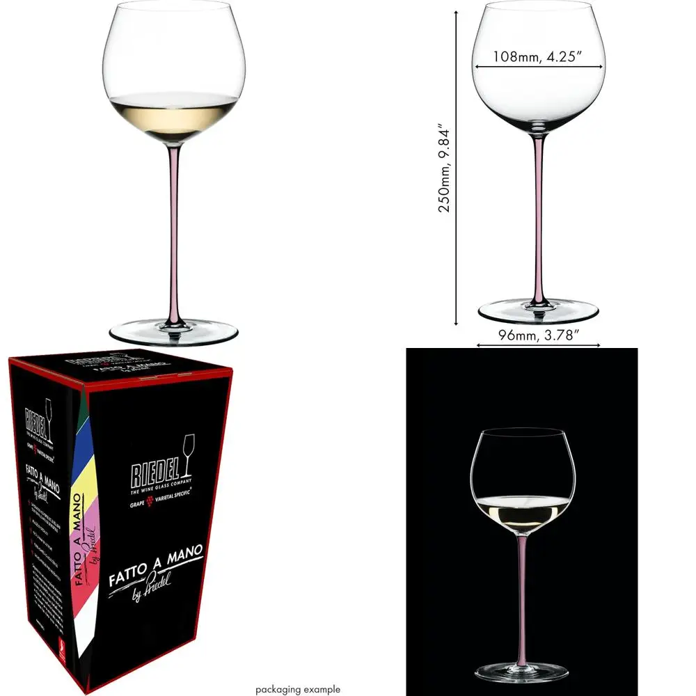 

Oaked Chardonnay Wine Glass, Handcrafted Pink, Premium Quality for Enhanced Tasting Experience