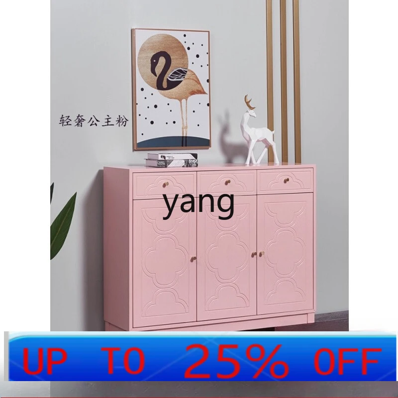 LH light luxury home shoe cabinet large capacity partition entrance locker at home door