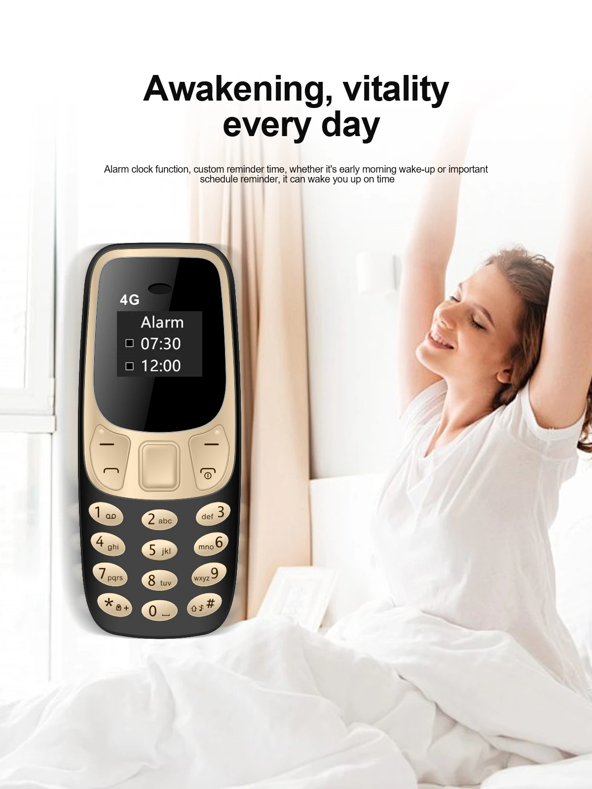 SERVO BM10 LTE Mini Mobile Phone 4G Dual SIM Card Speed Dial Call Recording MP3 Player 0.66" Display Smallest Cellphones Type-C