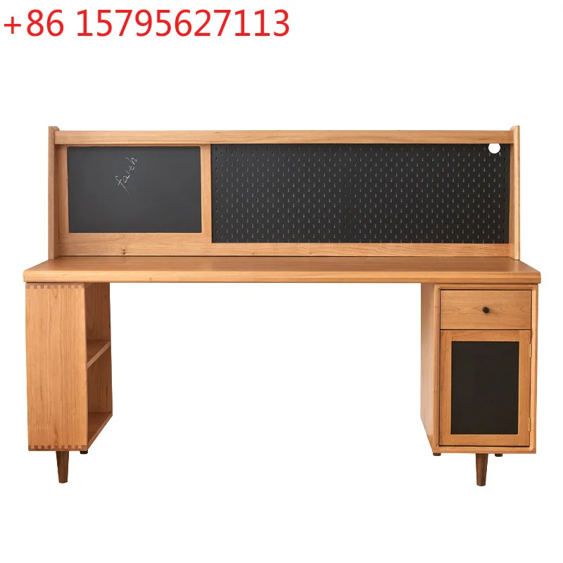 

Компьютерный стол, учебный стол в скандинавском стиле, из массива дерева, современный, простой, для учебы, детский, для небольшой квартиры, из белого дуба.