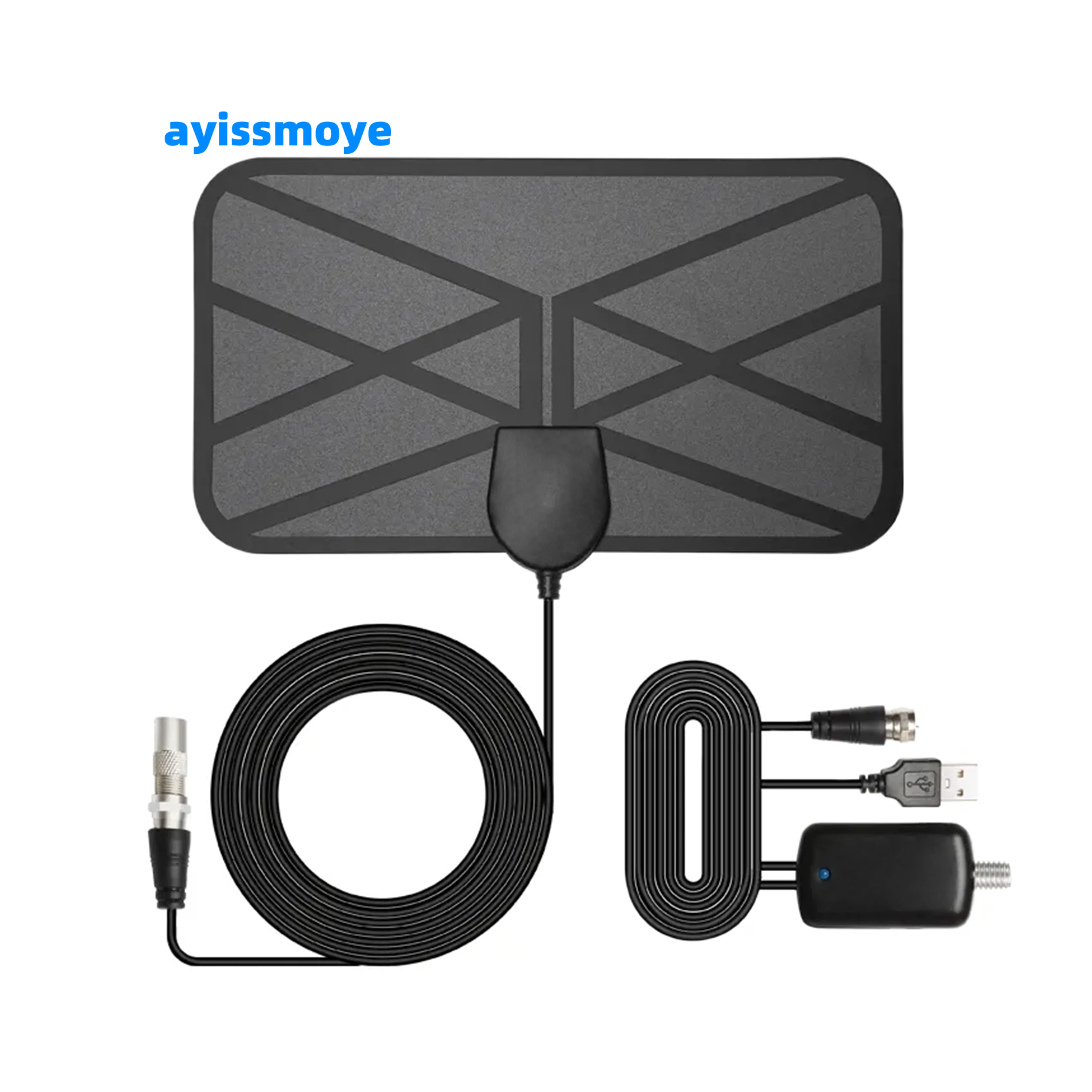 

2 шт. 4k комнатная кабельная антенна Hdtv для цифрового телевизора комплект дистанционного управления UHF ТВ-передатчик антенна плоская панель ТВ-антенна