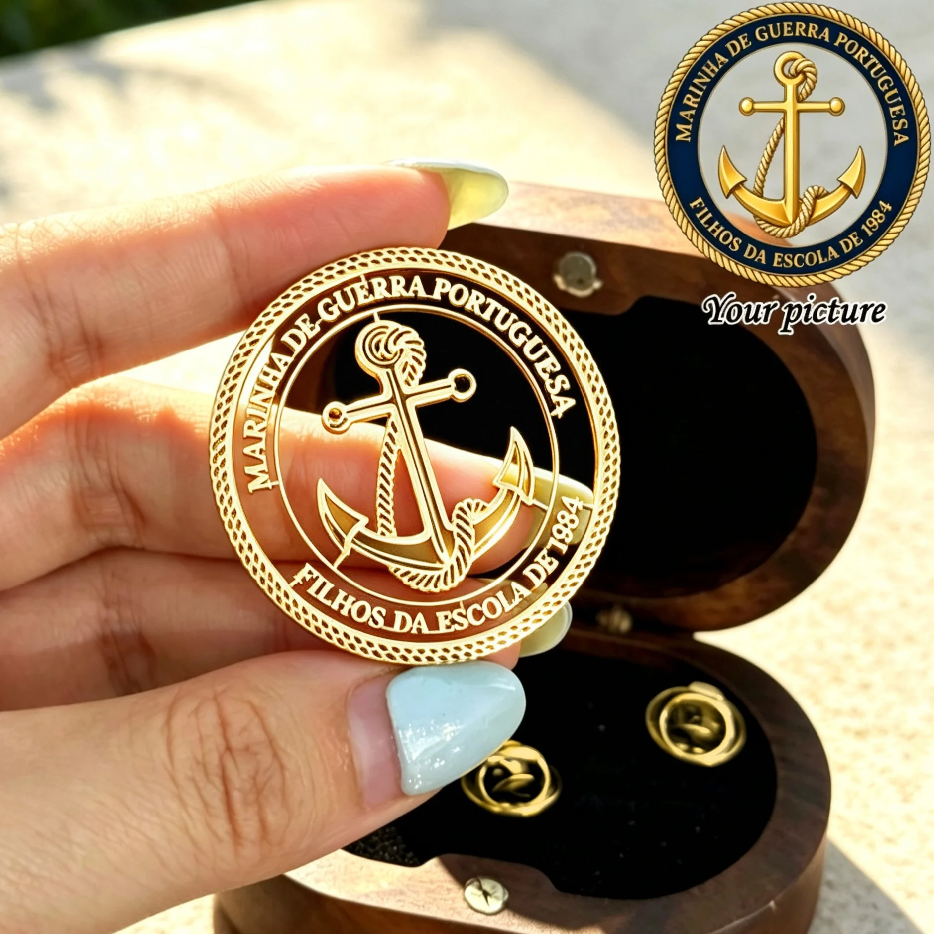 Custom Multi Size Logo Brooch Personalized Fashion Hollow Cut Stainless Steel Badge Souvenir Gift For Jacket Hat Backpack