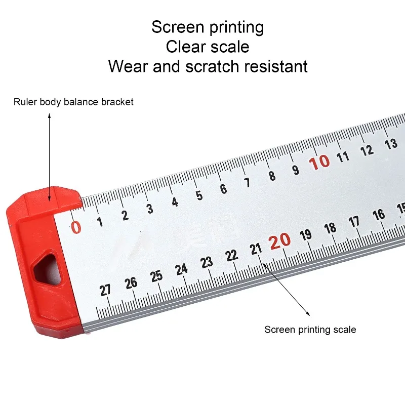 T Shaped Ruler Aluminum Alloy Accurate Positioning Adjustable Woodworking Angle Ruler 120cm Woodworking Ruler Combination