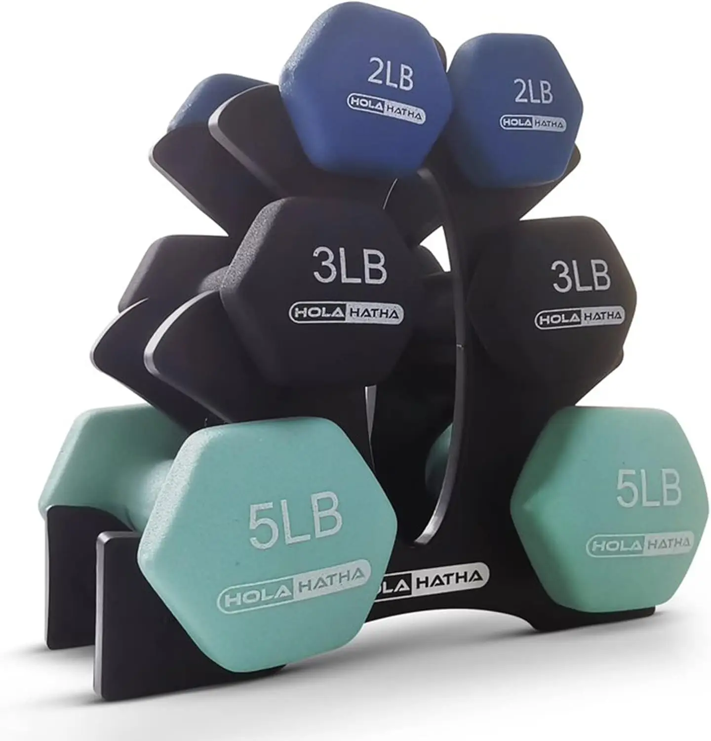 

Dumbbell Free Hand Weight Set with Rack Ideal for Home Exercises to Gain Tone and Definition