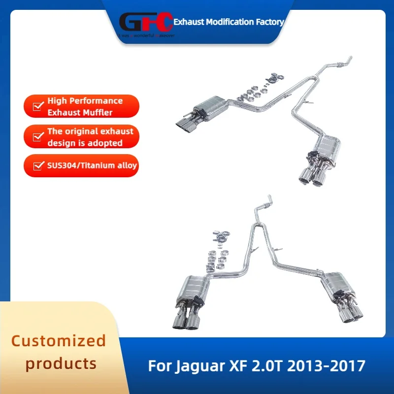 

GFC Catback Valvetronic Exhaust Pipe for Jaguar XF 2.0T 2013-2017 High-Performance Stainless steel Valve Exhaust Muffler System