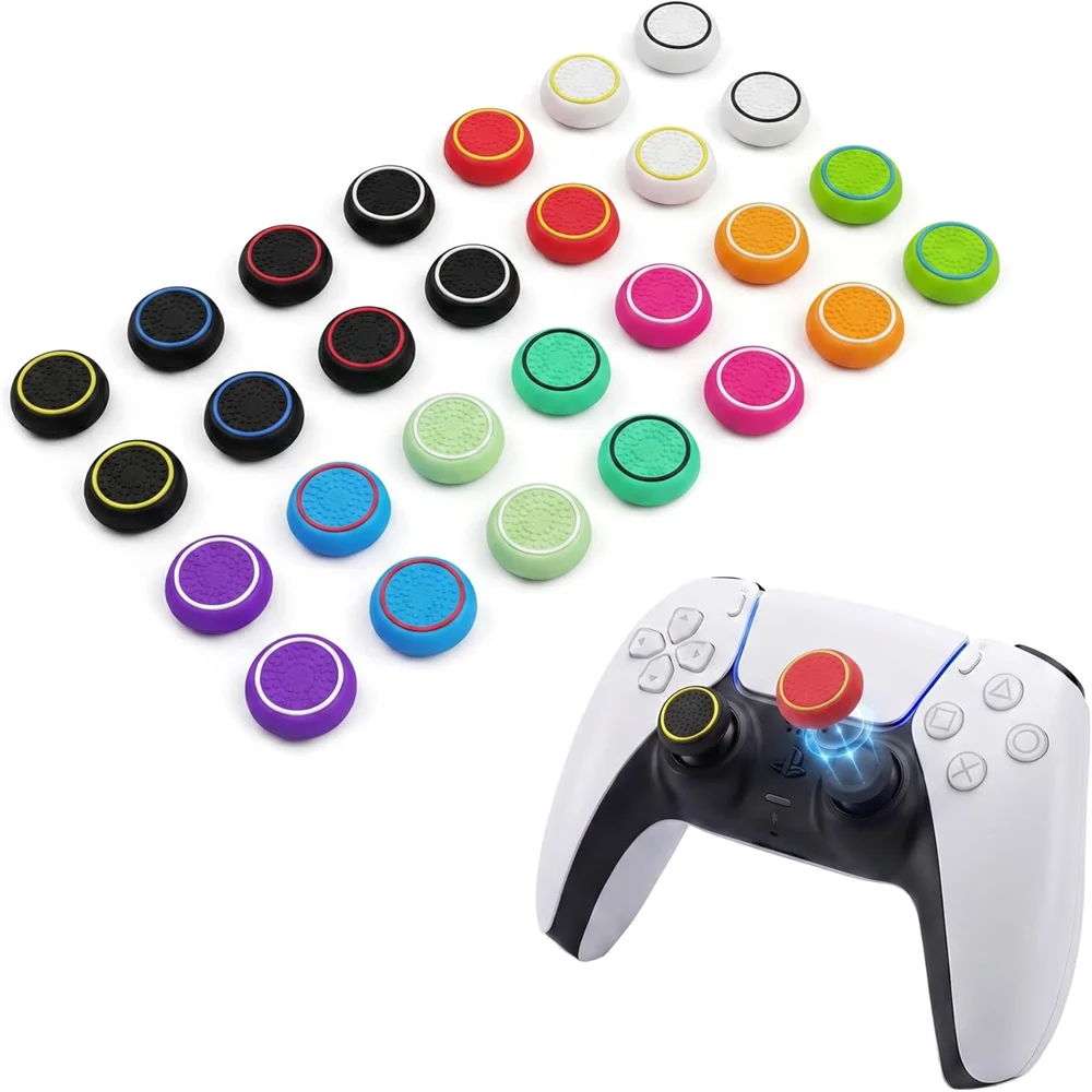 Gaming Accessories Aesthetic - Silicone Thumb Grips Joystick Caps for