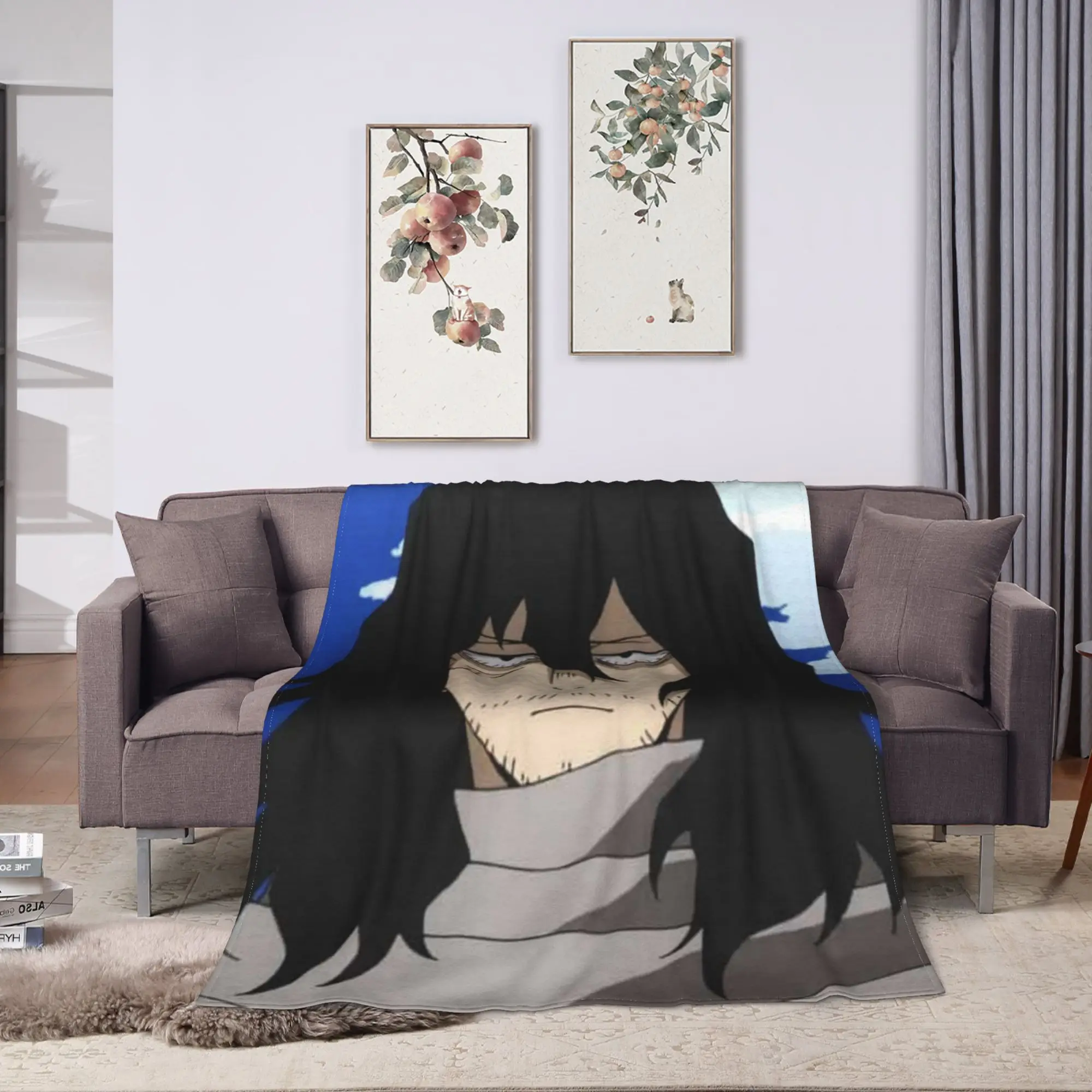 S-Shota A-Aizawa Blanket Adults  Flannel Bedding Throws For Living Room Warm Soft Custom Quality Bedspread Gift