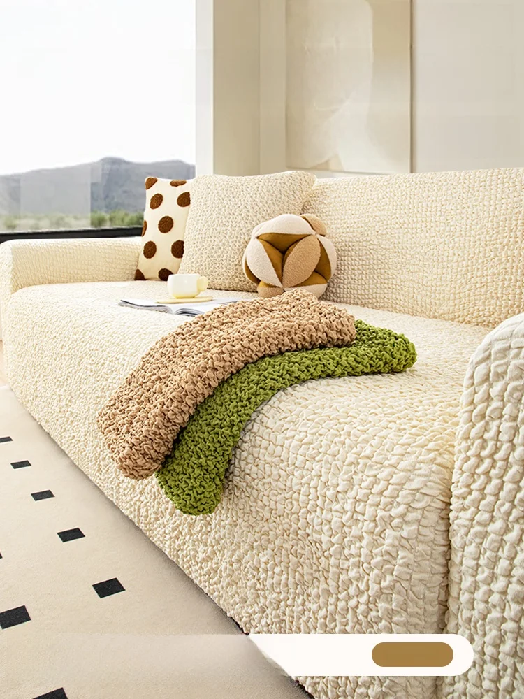 

Universal Full-Coverage Sofa Covers 2025 New mat Modern Sle Bubble Fabric Elastic Protection Covers for Lazy Sofa
