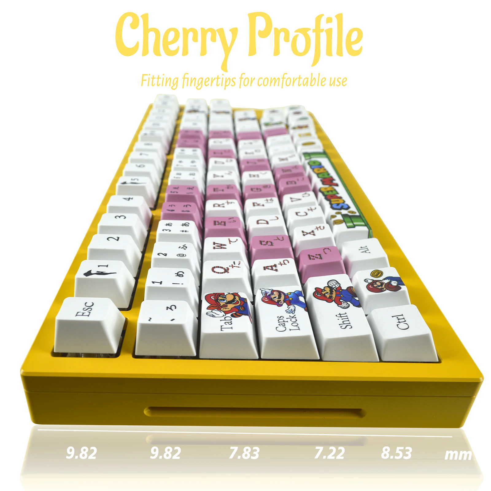 

Anime Customized PBT Keycap Set 128pcs Mechanical Gaming Keyboard Japanese Keycaps Cherry Profile for Cherry MX/Gateron Switches