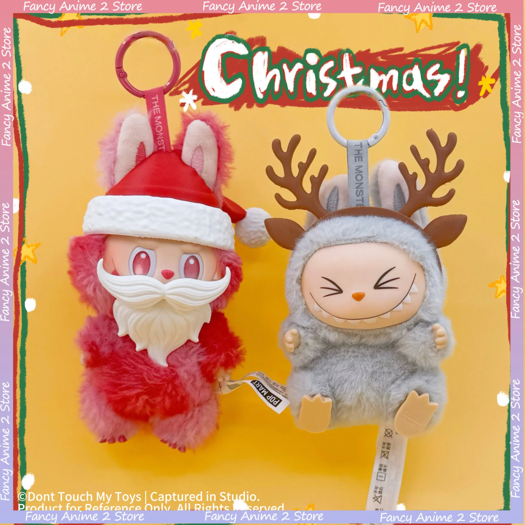 

Для 15-17 см плюшевая кукла Лабу, 3D печать, рождественская шапка и борода, украшение из рога лося, модная кукла, аксессуар, игрушка, праздничный подарок