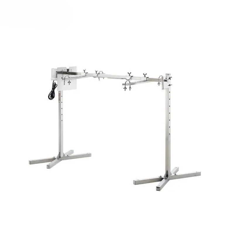 

Electric BBQ Rotisserie Grill Kit 42WMotor Height Stand Spit Rod