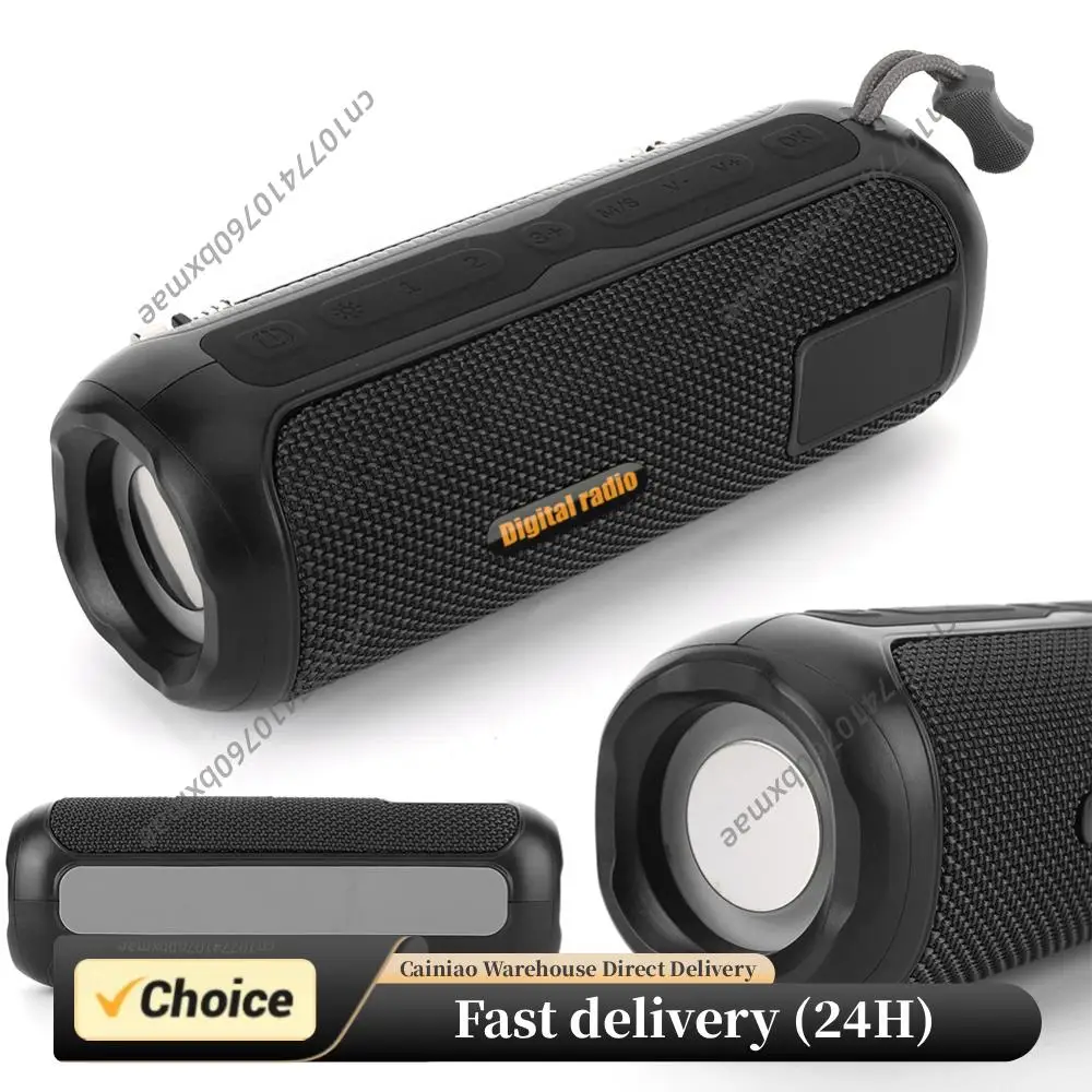 

10W Wireless Bluetooth Speaker FM Radio Receiver Manual Tuning Knob Support TF Card USB Disk Portable Multimedia for Garden